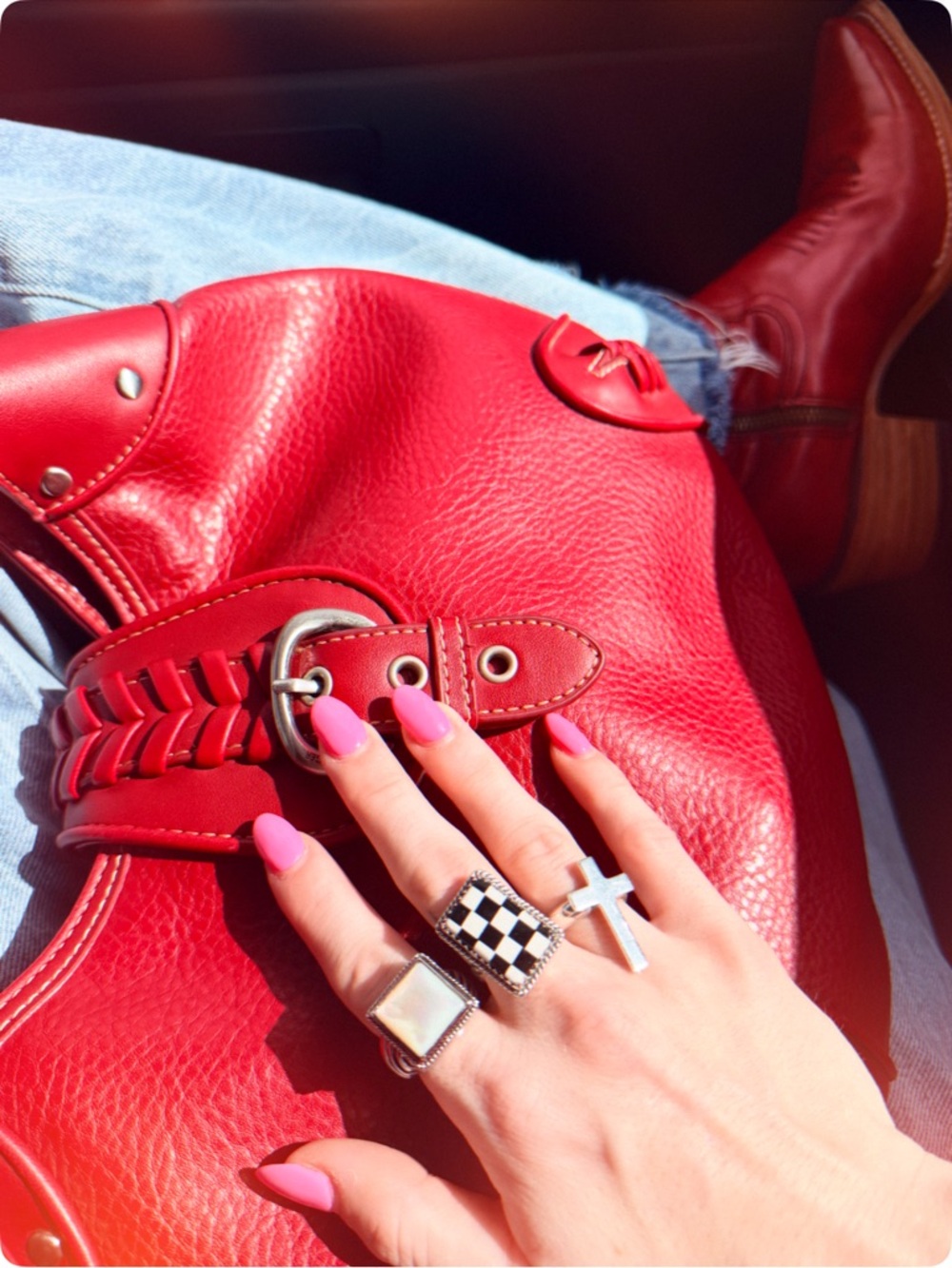 The Golden Rodeo | 925 Sterling Silver Statement Pieces | Ring Sizes 6-10.5 | - Picture 3 of 6